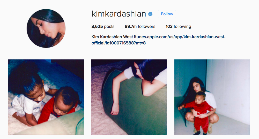 Kim Kardashian West Instagram