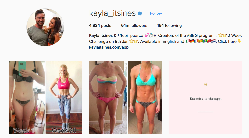 Kayla Istines Instagram Fitness Influencer