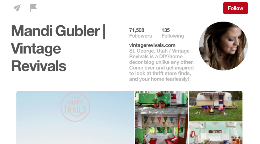 Mandi Gubler Vintage Revivals DIY Pinterest Influencer